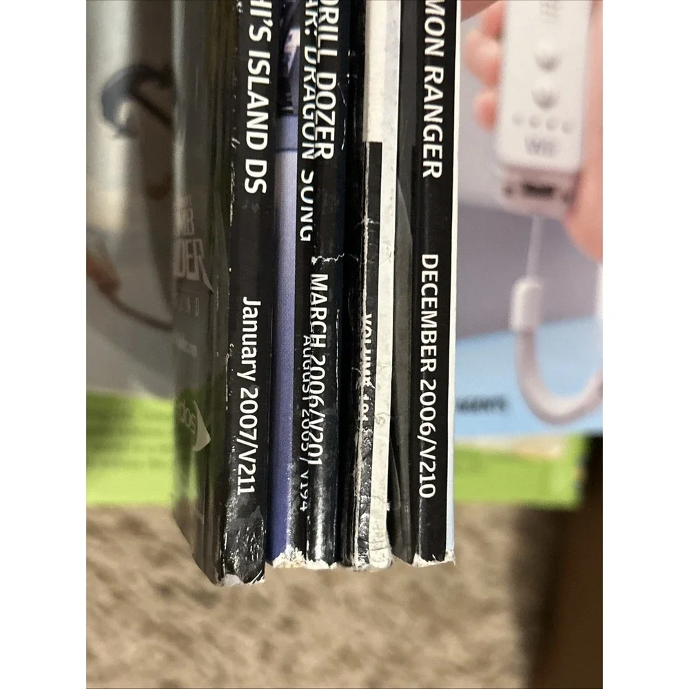 Lot Of 5‎ Nintendo Power Magazines VTG 2006-2007